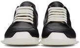 Thumbnail for your product : Rick Owens Black Oblique Sneakers