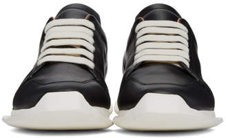 Rick Owens Black Oblique Sneakers