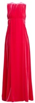 Thumbnail for your product : Valentino Cut-out Sleeveless Velvet Gown - Pink