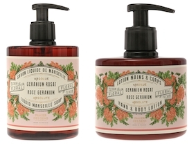 Absolutes Rose Geranium Liquid Marseille Soap & Hand and Body Lotion