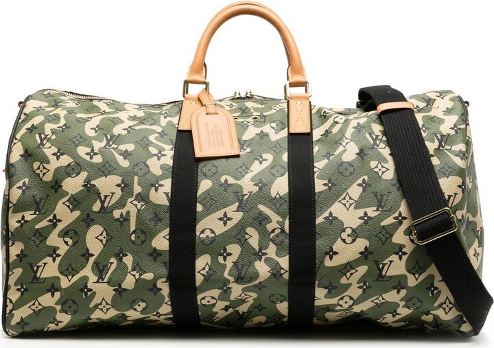 Louis Vuitton 2008 pre-owned Camouflage Monogram Keepall Bandouliere 55  Travel Bag - Farfetch