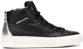 Thumbnail for your product : Crime London quilted mid-top sneakers