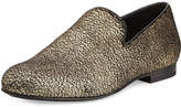 Thumbnail for your product : Jimmy Choo Sloane Metallic Textured Fabric Slipper, Gold