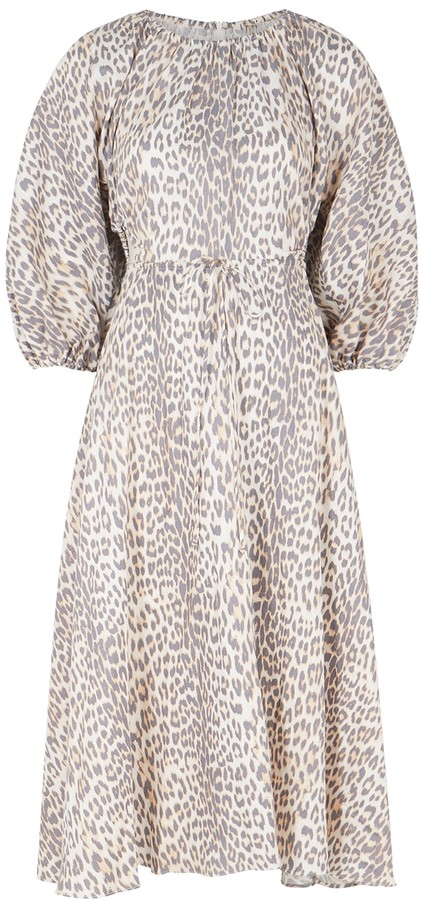 bec and bridge leopard print dress