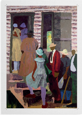 Church Picnic -Canvas Print Only - NOT FRAMED