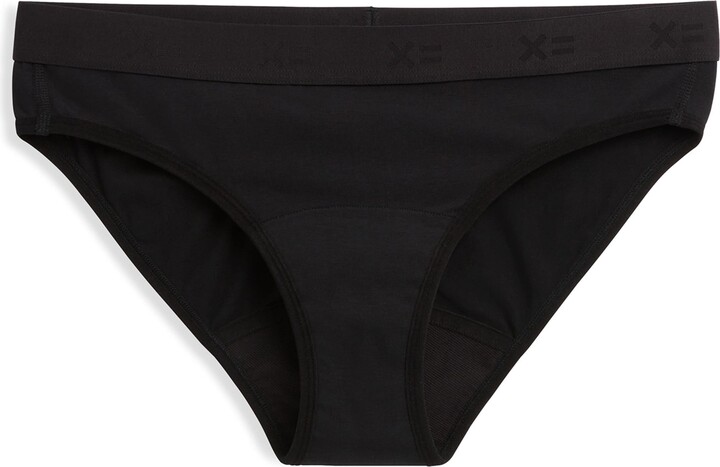 Tomboyx Women's First Line Period Leakproof Bikini Underwear, Cotton  Stretch Comfortable (3XS-6X) Sugar Violet XX Small