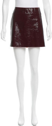 Maje Leather Mini Skirt