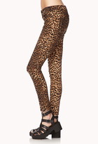 Thumbnail for your product : Forever 21 Untamed Leopard Skinny Jeans