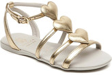 Thumbnail for your product : Gucci Heart-detail leather sandals 6-8 years
