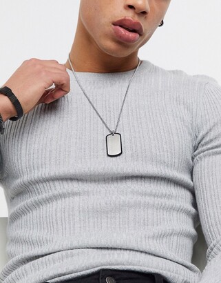 Hugo Boss Classic ID Black PVD Stainless Steel Dog Tag Necklace | Men's |  Bridge Street Town Centre