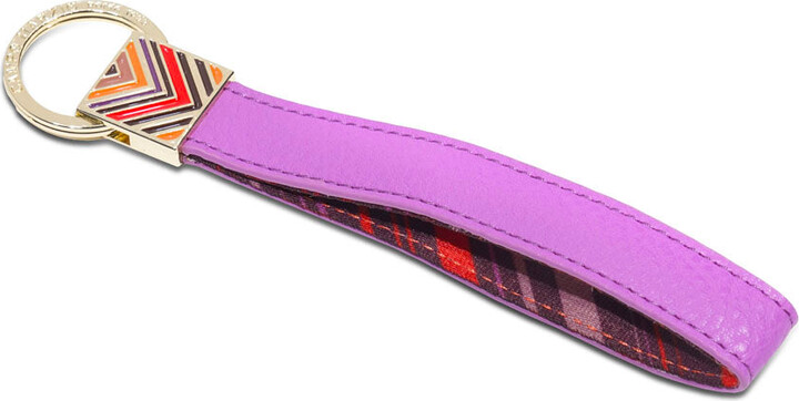 Other  Longchamp Purple Pliage Cuir Amethyst Leather Key Fob Bag