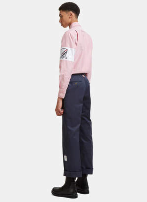Thom Browne Armband Patch Oxford Shirt in Red