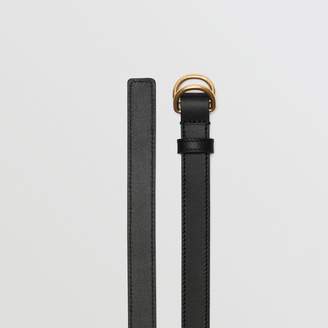Burberry Slim Leather Double D-ring Belt