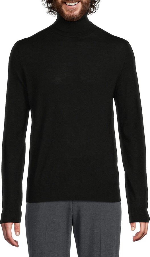 Bruno Magli Classic Fit Merino Wool Turtleneck Sweater