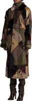 Thumbnail for your product : Ralph Lauren Collection Harmon Dyed Shearling & Suede Patchwork Coat