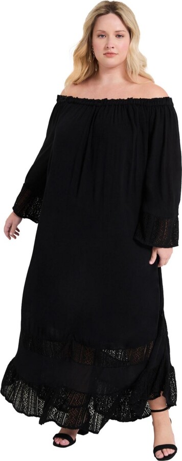 June & Vie June + Vie Women's June + Vie Off-The-Shoulder Maxi Dress