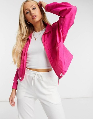 Puma Evide track jacket in pink - ShopStyle