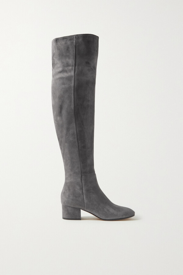 grey over the knee boots
