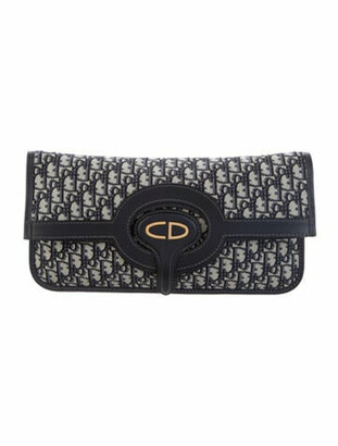 dior oblique fold over clutch