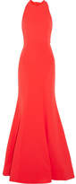 Thumbnail for your product : Rebecca Vallance Bow Breakers Open-back Crepe Gown