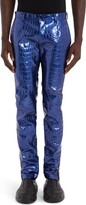 Thumbnail for your product : Dolce & Gabbana Alligator Embossed Faux Leather Pants