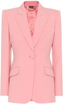 Thumbnail for your product : Alexander McQueen Wool and silk-blend blazer