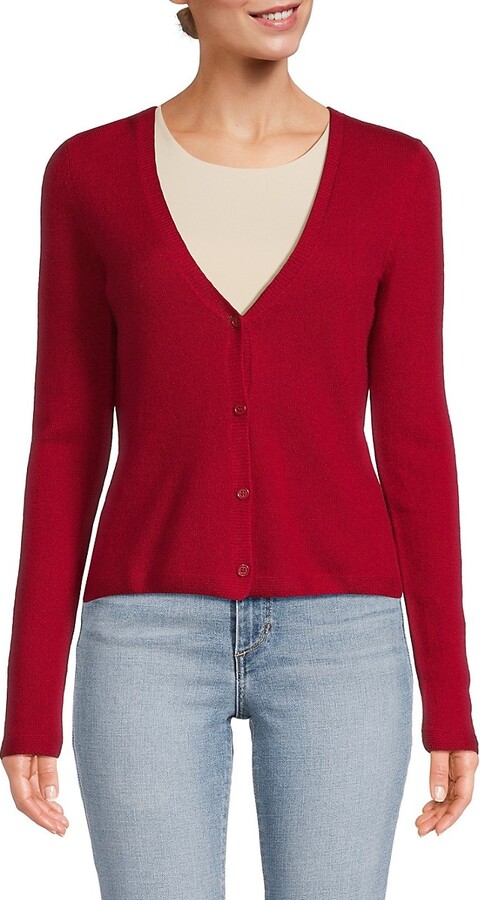 Sofia Cashmere Cashmere Solid Cardigan