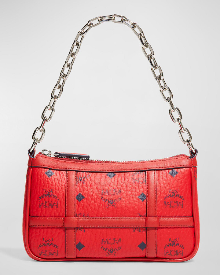 red mcm bolsa medium