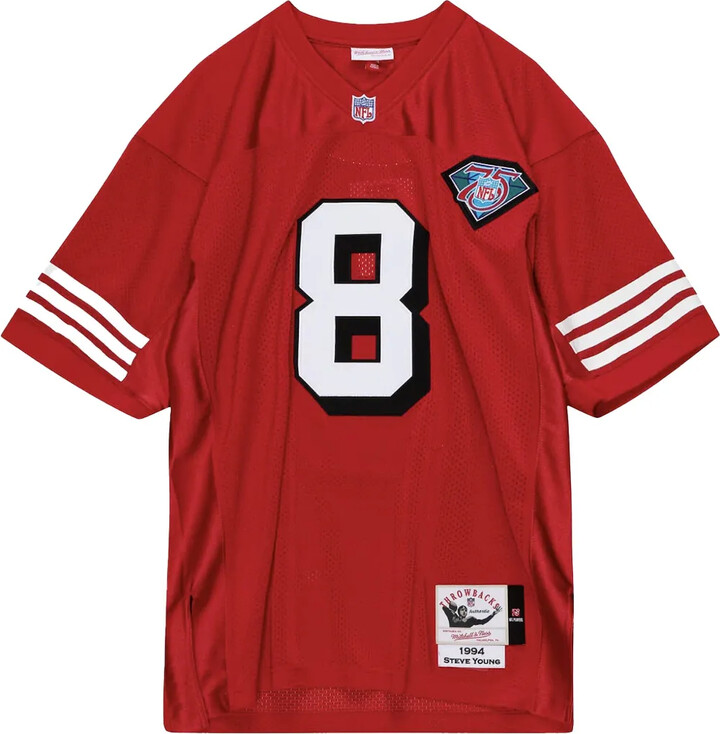 Mitchell & Ness 1994 Steve Young Scarlet San Francisco 49ers Authentic \