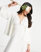 Thumbnail for your product : Y.A.S Bridal button through cardigan in white