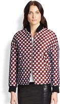 Thumbnail for your product : RED Valentino Heart Jacquard Bomber Jacket