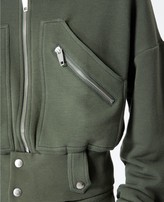 Thumbnail for your product : The Kooples Hooded khaki sweatshirt with zipped pockets