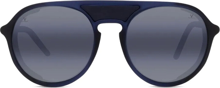 Vuarnet ICE 01 round-frame shield sunglasses