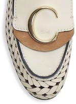 Thumbnail for your product : Chloé C Woven Leather Loafers