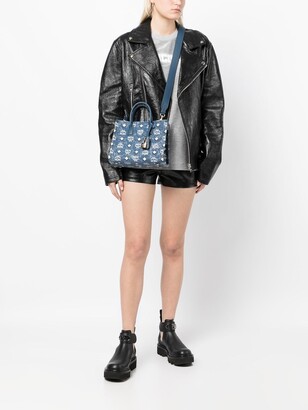 MCM mini Aren top-zip tote bag - ShopStyle