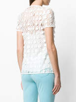 Thumbnail for your product : MICHAEL Michael Kors novelty dot textured shortsleeved top