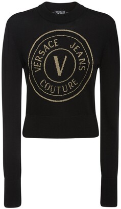 Versace Jeans Couture Logo cotton knit sweater