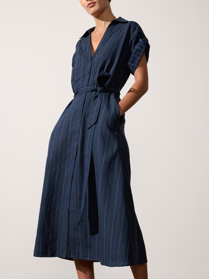 Brochu Walker The Fia Belted Stripe Dress