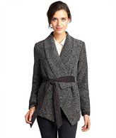 Thumbnail for your product : Waverly Grey black wool blend tweed wrap jacket