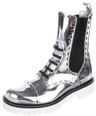 Dolce & Gabbana Patent Leather Ankle Boots