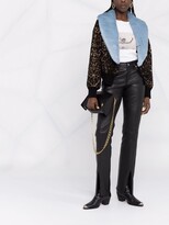 Thumbnail for your product : Blumarine Contrasting-Lapel Leopard Jacket