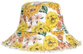 Zimmermann FRAYED BUCKET HAT – Sunshine Floral