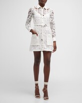 Thumbnail for your product : Alexis Tali Belted Cutwork Lace Mini Dress