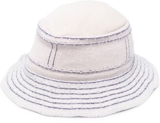 Barrie Contrast Stitching Bucket Hat