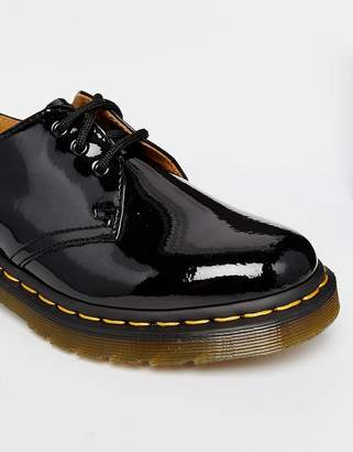 Dr. Martens 1461 classic black patent flat shoes