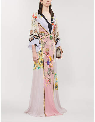 Etro Somerset Floral-Print Silk-Crepe Maxi Dress