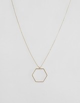 Thumbnail for your product : NY:LON Hexagon Necklace