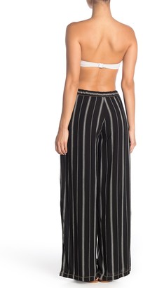 Robin Piccone Claire Stripe Cover-Up Pants