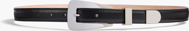 Small Lucca Belt in Black Leather with Silver