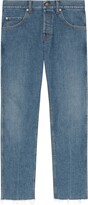 Thumbnail for your product : Gucci Stretch denim pant with raw cut hem